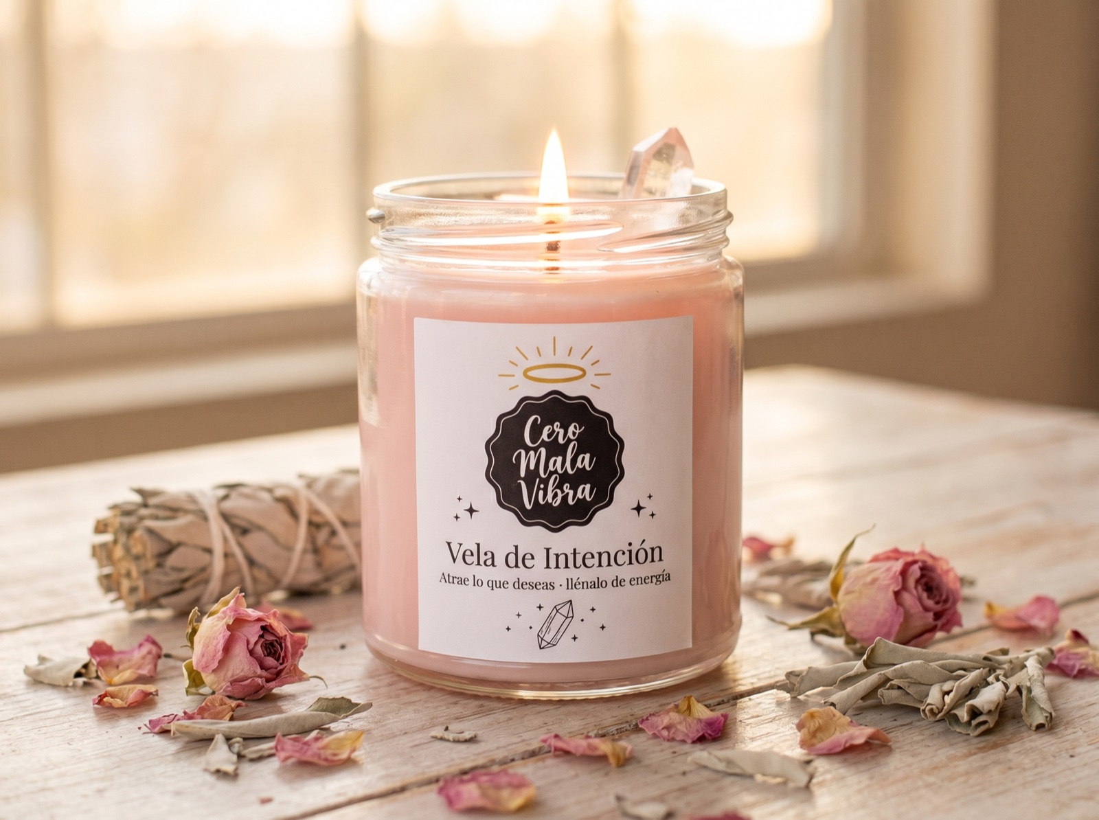 Vela aromática Cero Mala Vibra